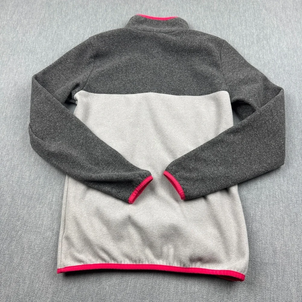 Columbia Jacket Womens XS‎ Gray Pink Foster Creek 1/4 Button Fleece Pullover